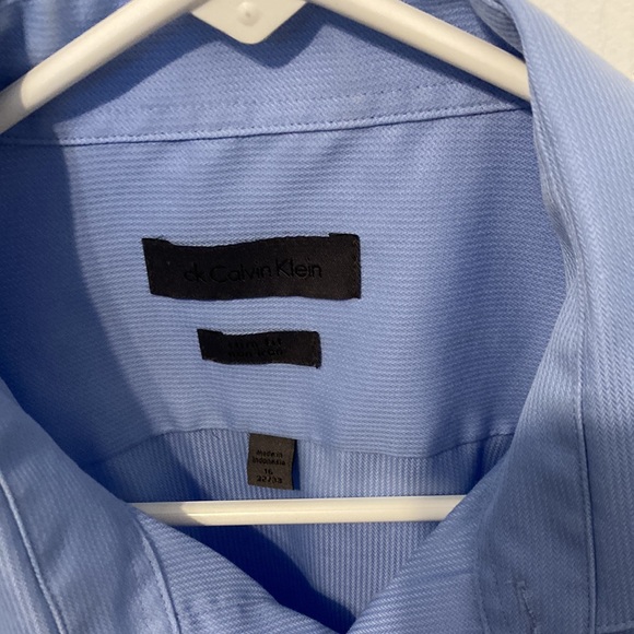 Calvin Klein blue dress shirt - Picture 2 of 2